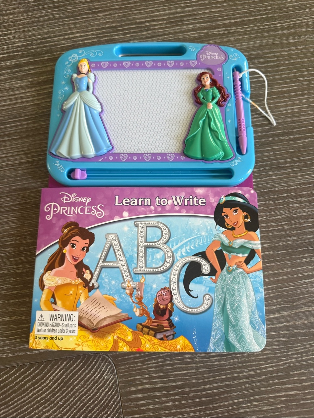 Used Disney Princess Learn to Write Magnetic Drawing Board